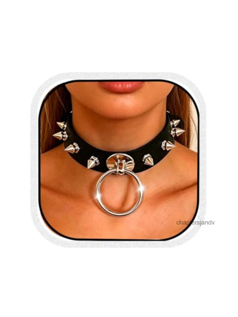 Punk PU Leather Choker Necklace Gothic Collar Spike Studded Chokers